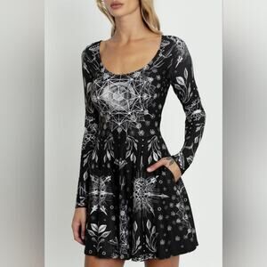 Blackmilk phaedaria long sleeve toastie dress